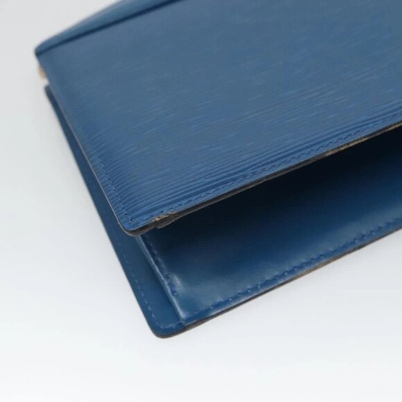 LOUIS VUITTON Epi Trousse Crete Pouch Blue M48405 LV Auth 126015 - Picture 10 of 16